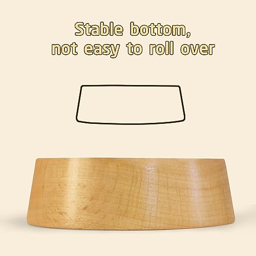 Rubor 01 Hamster Food Bowl, Wooden Guinea Pig Food Dish Feeding Bowl For Small Animal Dwarf Hamster Syrian Gerbil Mice Degu Chipmunk Squirrel Hedgehog thumb #3