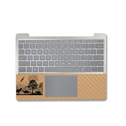 Image of MightySkins Carbon Fiber Skin Compatible with Microsoft Surface Laptop Go 3 (2023) Full Wrap Kit - Mass Extinction | Protective, Durable Textured Carbon Fiber Finish | Easy to Apply | Made in The USA