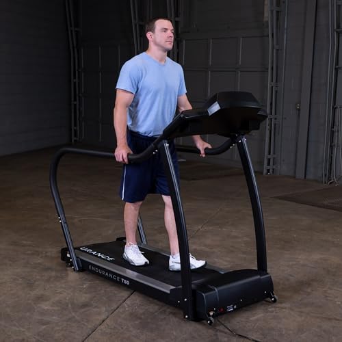 Image of Body-Solid Endurance (T50) Rehab Walking Treadmill 1.5 HP Motor for Home and Commercial Use, Rehabilitation Treadmills 310 lbs. Capacity with LED Display and Wide Walking Pad, Black