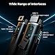 SMALLRIG 99Wh/6800mAh Akkugriff, mit PD100W Schnellladung, D-TAP, 2 USB-C-Anschlüssen, Power Handle für Sony FX3/FX30/ZV-E10, Akkugriff für GoPro Hero 13/12/11/10/9, für Lichter, Vlogging - 4553
