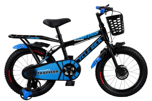 Image of Trapperr 16T 16 inch Kids Cycle with Side Wheels | Ideal for 4 to 6 Years Boys & Girls Kids Bike | 11 Inches Frame