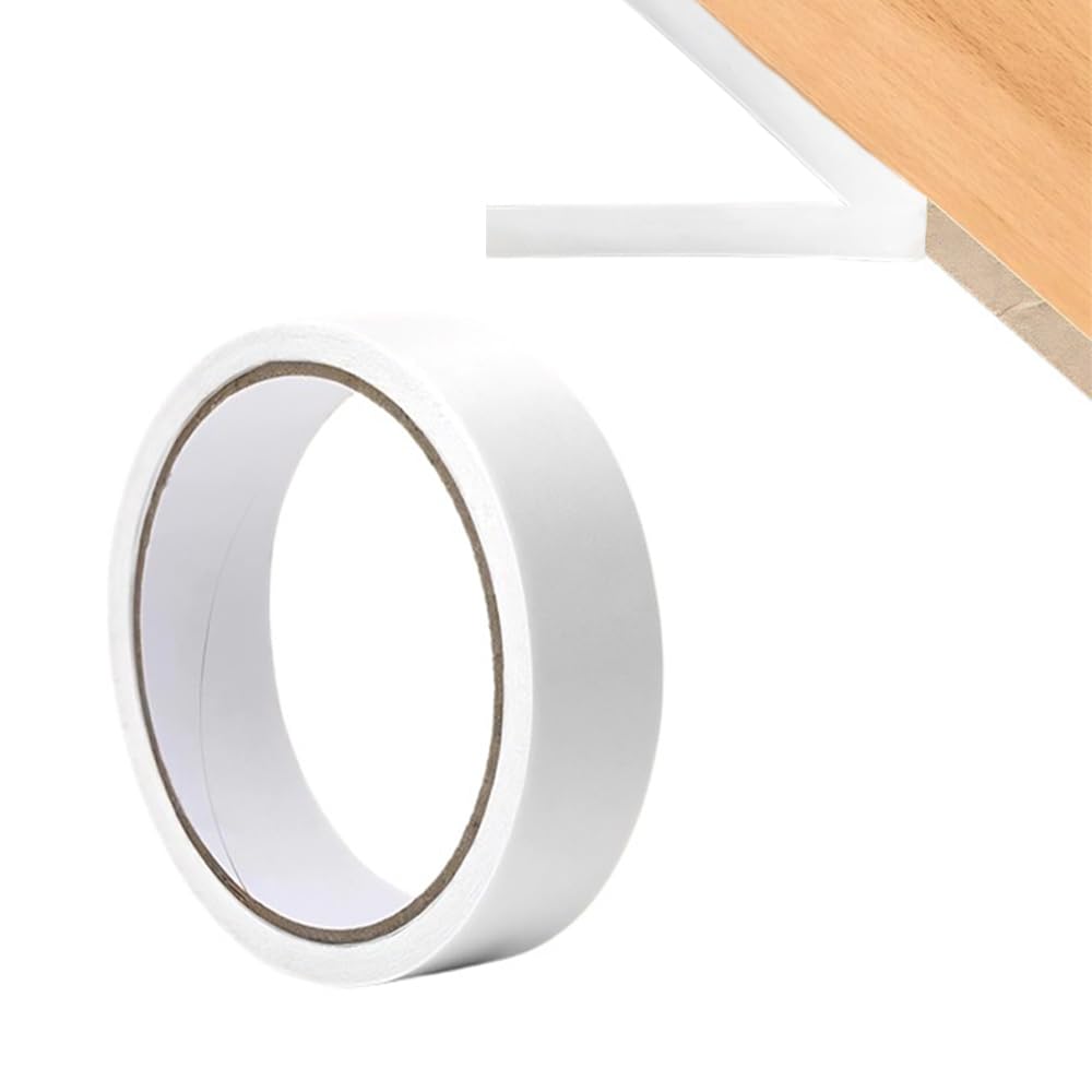 2CM X 10M Melamine Edge Banding Self-Adhesive Furniture Edging Tape Waterproof Veneer White Tape for Cabinet Repair Furniture Restoration DIY Furniture Edge