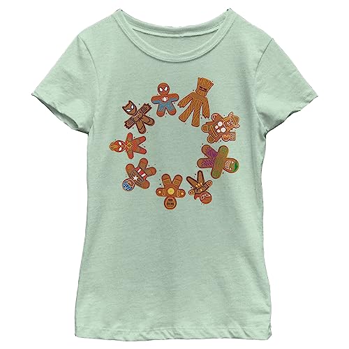 T-shirt Marvel Avengers pour fille vert menthe en taille M motif biscuit