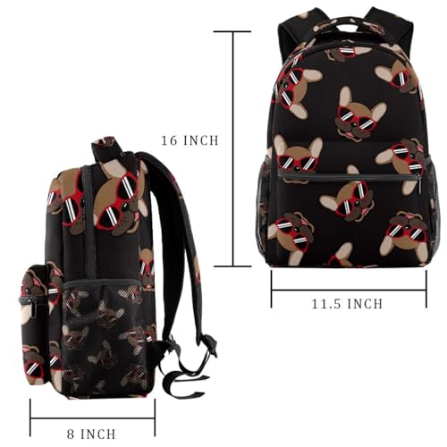 Sac à dos d'école multicolore sac de voyage décontracté 40cm