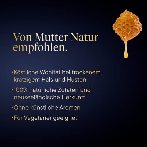 Manuka Health - MGO 400 + Lutschbonbons mit Propolis 250 g - 100% Pur aus Neuseeland mit zertifiziertem Methylglyoxal Gehalt und Vitamin C Bonbons