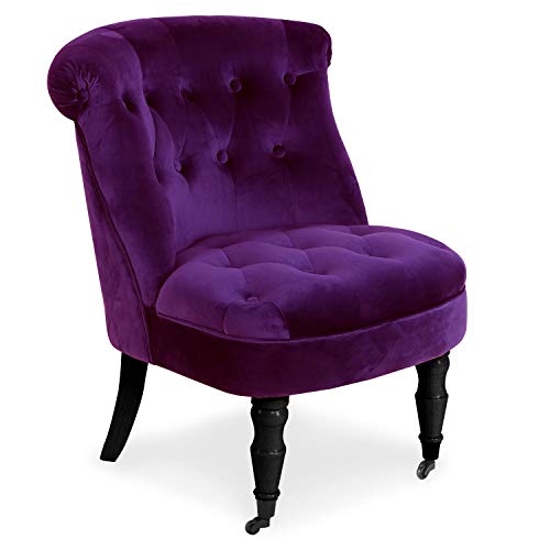 Menzzo Prince Autres Meubles, Velours, Violet, 62