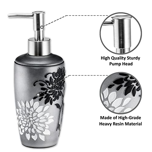 Popular Bath Soap Dispenser/Lotion Pump, Erica Collection, Grey #TOP1
