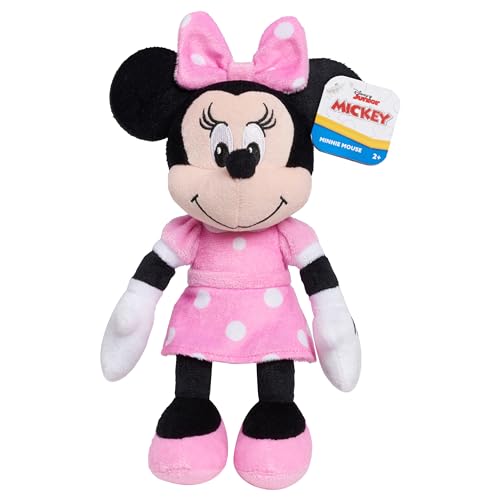 Just Play 30457 Disney Junior Mickey Mouse Bean Plush Minnie Mouse Stuffed Animal, Officially Licensed Kids Toys thumb #3