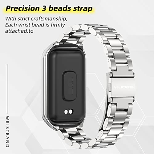 Image of Strap for Amazfit Band 7 Metal Replacement Strap Wristband Watch Strap Compatible with Amazfit 7 Fitness Tracker smartwatch