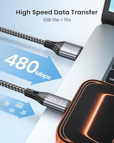 USB C-kabel 3 stuks 0.3m 1m 2m nylon snellaadkabel 5V/3A 480Mbps voor Galaxy S22 S21 S20 Note Huawei Redmi - Afbeelding 4