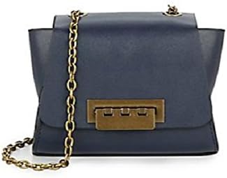 Zac Zac Posen Mini Eartha Leather Shoulder Bag Midnight Blue