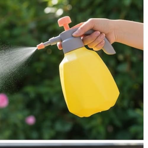 Image of Homecloud Garden Water Sprayer Manual Pump 2 Litre | Versatile Tool for Gardening Plants,Flowers &Lawn Care with Shower and Spray Options for Herbicides,Pesticides,and Fertilizers | Pack of 1 (Yellow)