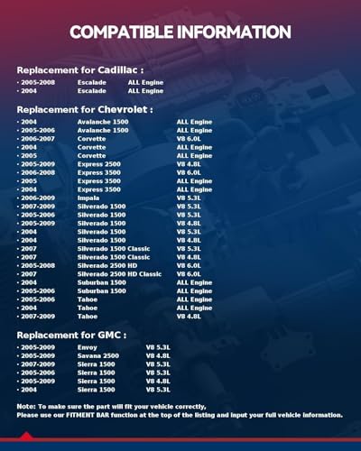 Image of KAX Head Bolt Set Compatible with Chevy Silverado 1500 2500 3500 HD Classic Tahoe Suburban Avalanche Corvette Express, GMC Sierra Yukon XL 1500, Cadillac Escalade 6.0L 5.3L 4.8L 6.2L 5.7L, OE# ES72220