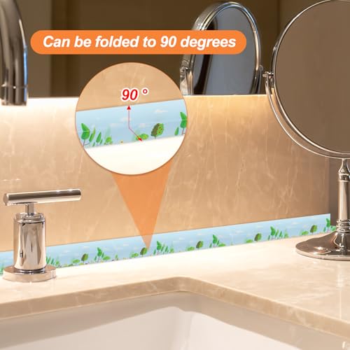 Image of PATIKIL Caulk Tape Waterproof Self Adhesive, PVC Toilet Caulking Sealant Strip Bathtub Caulk Sealing Strip Tape for Bathroom Kitchen Countertop, Forest (1.5 Inch x 5 Ft)