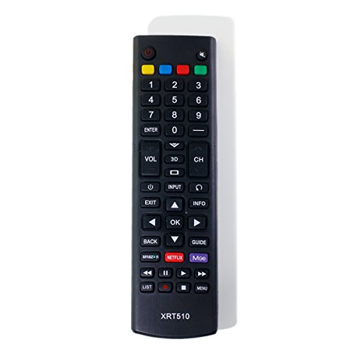 XRT510 Replacement IR Remote Control Compatible with Vizio LED TV M81i-A3 M321i-A2 M321I-A28 M401i-A3 M471i-A2 M471I-A32 M501D-A35 M501D-A2 M501D-A2R M551D-A2 M551D-A2R M601D-A3 M601D-A3R M651D-A2