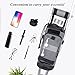 Crutch Bag Lightweight Crutch Accessories Storage Pouch with Reflective Strap and Front Zipper Pocket for Universal Crutch Bag to Keep Item Safety (Light Gray)