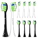 Produktbild Brightdeal Ersatzbürsten für Philips Sonicare - Kompatibel mit Philips Sonicare Elektrische Zahnbürste, für DiamondClean, ProtectiveClean, HealthyWhite, EasyClean inklusive 5 Schwarz,5 weiß,10 Stück