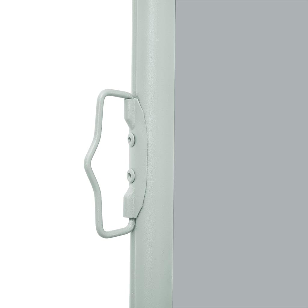 IKAYAA Seitenmarkise Ausziehbar 120 x 500 cm, Sichtschutz, Blickdicht, Seitenrollo, Markise Ausziehbar für Balkon, Terrasse, Garten, Grau