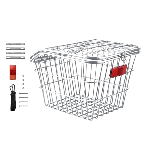 自転車リアバスケット - 丈夫なラック、大型カーゴキャリア | 万能なストレージマウントソリューション ポータブル荷物キャリア ショッピング用