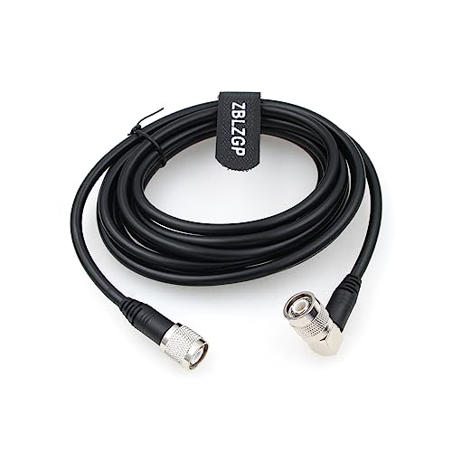 ZBLZGP RFの同軸ケーブルRG58 TNCの男性のTNCの男性の直角のコネクターへのWiFiのアンテナ無線走査器のための低損失のジャンパーの延長ピグテールケーブル (3M/9.84FT)