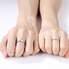 Descubre la mejor manicura y pedicura de LugoPulsa aqui 👈🏼 y pide cita Beydodo-1Par-Anillo-Pareja-Ajustable-Plata-de-Ley-Redondo-Grabado-Luna-Sol-Anillos-de-Compromiso-de-Plata