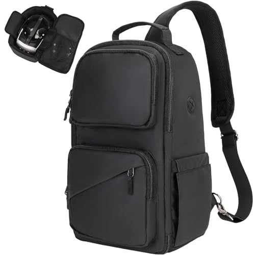 Carrying Case Compatible with Meta Quest 3/3S, Oculus Quest 2/Vision Pro/Pico 4 VR Travel Storage Bag for Gaming Headset with Elite Strap, Touch Controllers and Other Accessories