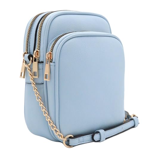 Image of FashionPuzzle Multi Pocket PU Leather Casual Medium Crossbody Bag with Adjustable Strap