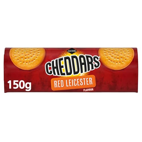JACOBS Cheddars Red Leicester Flavour Cheese Biscuits 150 g (Pack of 1)