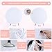 Haefoo 7.2FT White Round Backdrop Cover for 5 to 7.2ft Circle Arch Stand - Adjustable Round Arch Cover Circle Back Drop Cover for Birthday, Wedding, Baby Shower Photography Party Background Decor