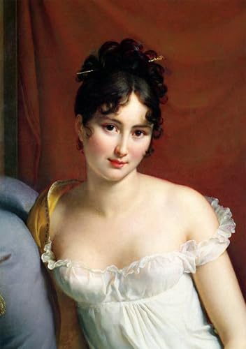 Portrait of Madame Recamier Toile Modern Peinture Pour Décoration Salon Grand Format