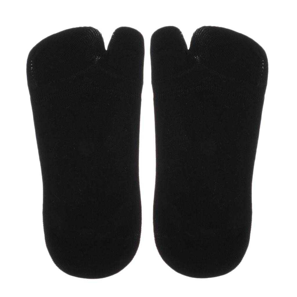 4x Damen Baumwoll Zehensocken, Modische, Unsichtbare, Niedrige Tabi Socken für Flop,