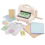 Vaessen Creative Cut Easy + A5, grande fustellatrice e goffratrice, starter kit con cartone colorato, fustelle e cartella per goffratura, fustelle per artigianato e goffratura, ideale per biglietti