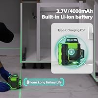 Huepar 3x360° Kreuzlinienlaser mit 127 cm Stativ – Ansicht 2