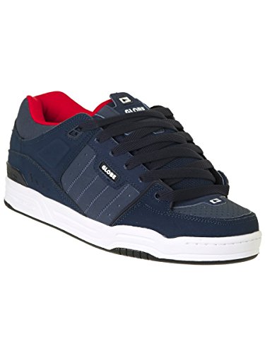 Image of Globe Fusion, Men's Skateboard Shoe, Blue Navy Red, 7 US