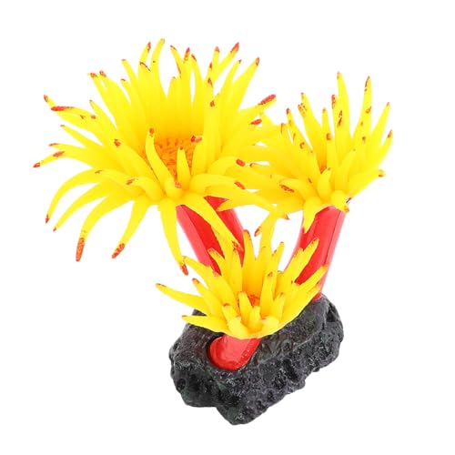 Hemobllo Decoración de Acuario Planta Artificial de Plástico Simulación Realista para Pecera Resistente y Fácil de Limpiar Ornamento para Decoración de Tanque de Peces y Jardín