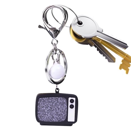 Llavero de TV – ABS 6 x 4 x 2 cm | Llavero mochila versátil | Llavero único para bolso de TV Appeal, colgante para mochila portátil Perr mochilas, equipaje, viajes, estudiantes, niños, adolescentes y