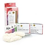 Rit® and Lion Brand® 24/7 Cotton® Yarn Dye Kit, Petal Pink/Purple/Kelly Green