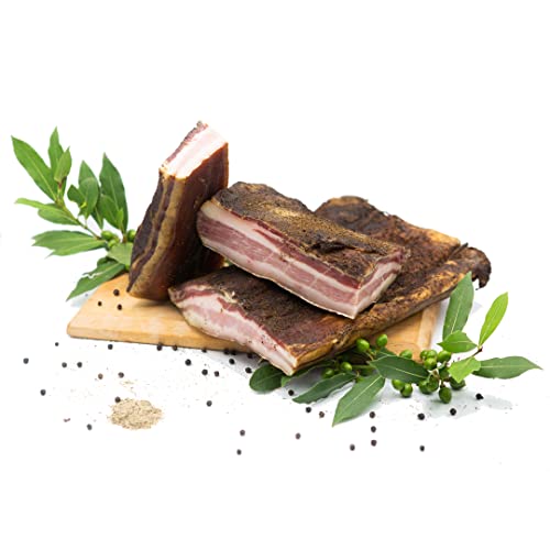Pancetta ciociara affumicata al pepe 500 gr