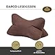 Gözze - Kuschelweiches Lesekissen Darco, Ideal als Sofakissen oder Leseknochen, 40 x 25 cm - Schoko