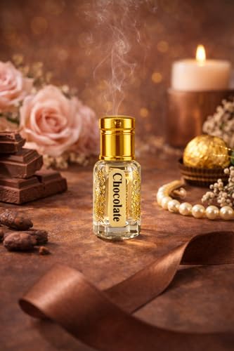 Image of KOSTA Chocolate Oud Attar 6ml | Alcohol-Free Long Lasting Perfume Oil | Sweet Chocolate Oud Fragrance | Unisex Roll-On Attar for Men & Women | Pocket Size Perfume
