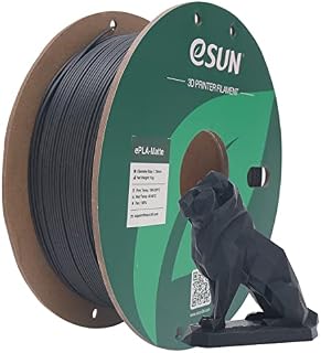 eSUN Upgraded Matte PLA Filament 1.75mm, Matte PLA 3D Printer Filament, Shine-Free Color, Frosted Texture, 1KG Spool (2.2 LBS) 3D Printing Filament for 3D Printers, Matte Peach Pink