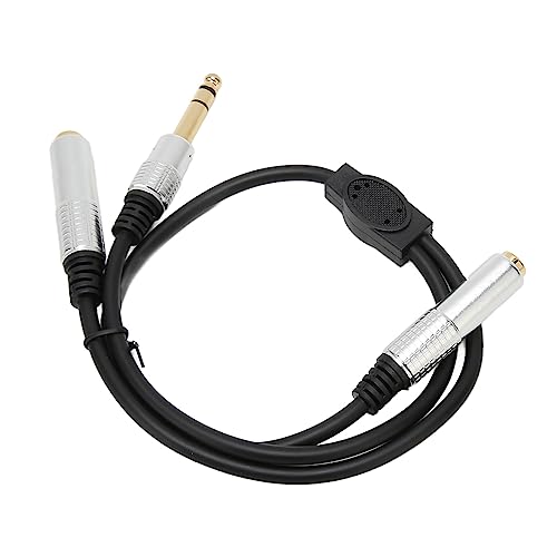 Cable divisor Y 6.35mm a doble 6.35mm con conectores dorados miniatura 1