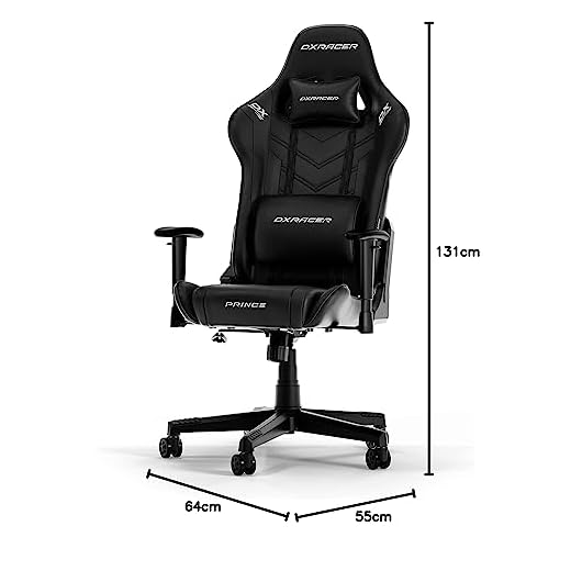 DXRacer PRINCE L Gaming Stuhl Schwarz
