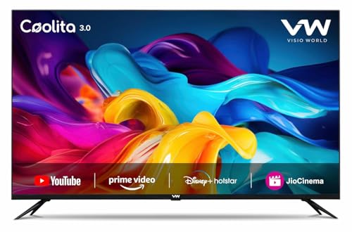 VW 80 cm (32 inches) Linux Series Frameless HD Ready Smart LED TV VW32C3 (Black)