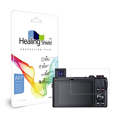Healingshield �X�L���V�[���t���ی�t�B���� Screen Protector Oleophobic AFP Clear Film Compatible with Canon Powershot G5X Mark2 [2pc]