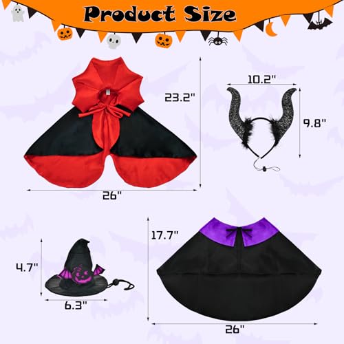 Disfraz Halloween para Perros Medianos y Grandes 4 Piezas miniatura 3