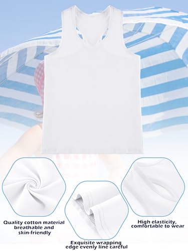 Image of Boao Girls Dance Tank Top Racerback Crop Tank Top Sleeveless Dance Outfit for Ballet Gymnastics Athletic Wear
