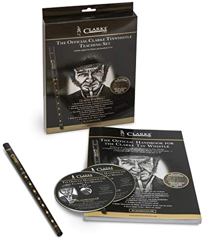 Clarke 700555 Pennywhistle D-tuning Beginner-Set with textbook and CD, 700442