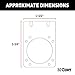 CURT 58291 Vehicle-Side Trailer Wiring Harness Mounting Bracket for 7-Way RV Blade