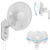 ＵＰ ＳＴＯＲＥ 壁掛け 扇風機 5枚羽根 左右首振り 上下調節 タイマー 風量3段階 省エネ 静音設計 夏 熱中症 換気 寝室 脱衣所 キッチン 壁掛け扇 壁掛け扇風機 サーキュレーター (1台のみ)